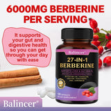 Berberine Capsules with Ceylon Cinnamon and Milk Thistle