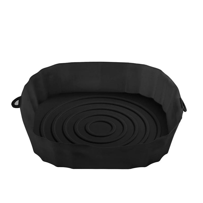 Silicone Air Fryer Baking Pan Liner | High Temp Resistant | Reusable Mat