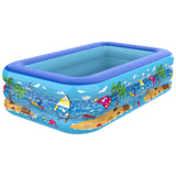 Large Inflatable Family Swimming Pool for Outdoor Fun and Relaxation