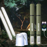 Portable Solar Camping Lantern with USB-Type C, 2000mAh