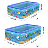 Large Inflatable Family Swimming Pool for Outdoor Fun and Relaxation