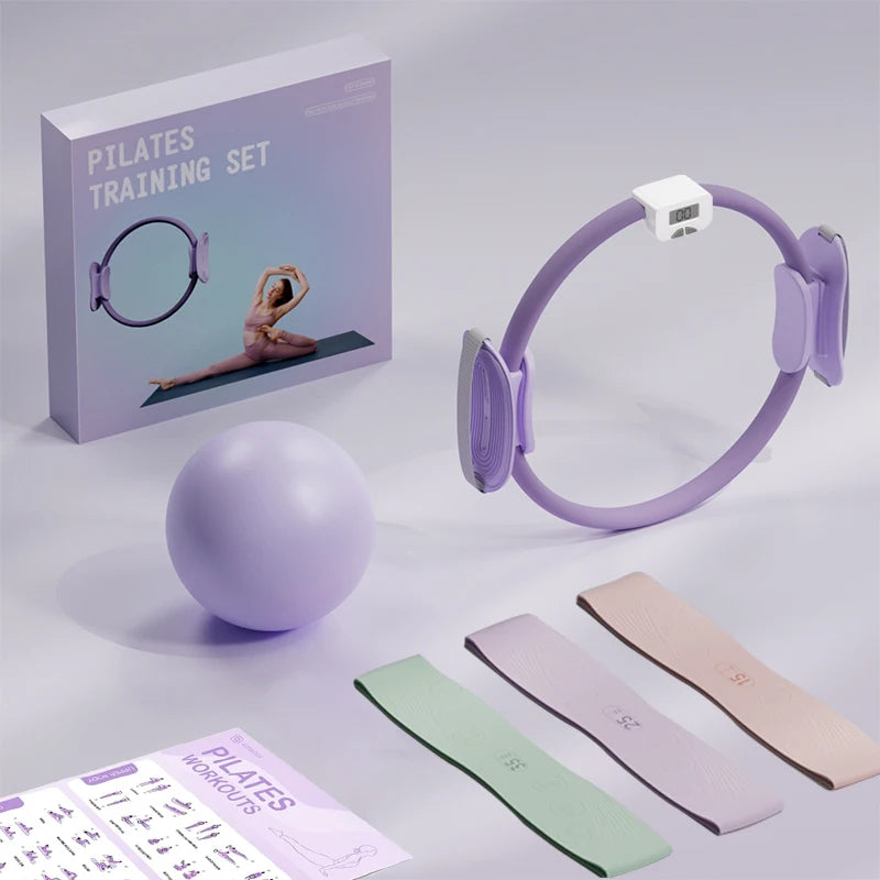 Pilates Ring Fitness Circle - Lightweight Foam Padded Handles, Toning