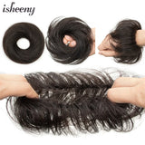 Messy Human Hair Buns Hairpieces in Natural Colors, 15g Each
