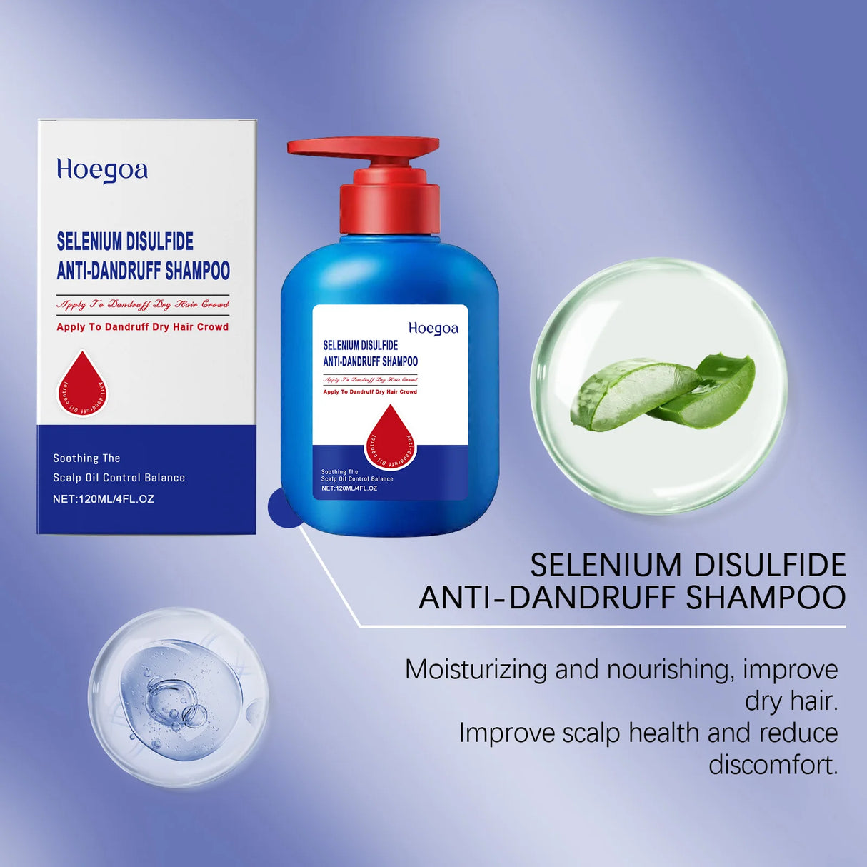 Selenium Sulfide Shampoo 8oz Deep Cleansing Dandruff Treatment