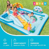 Inflatable Jungle Adventure Water Slide for Kids, 96 x 78 x 28 Inches