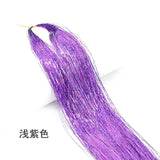 Rainbow Hair Tinsel Kit - Colorful Glitter Extensions for Braiding - 66 Strands