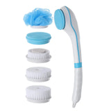 5 In 1 Electric Bath Brush Silicone Handheld Exfoliating Tool USB Waterproof