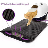 Cat Litter Mat Double Layer Waterproof Non-Slip Washable 15" Pad