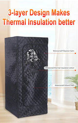 Portable Infrared Sauna Box with Remote Control - Foldable Sweat Room