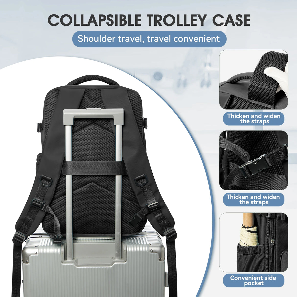 Large Capacity Vacuum Backpack for Travel, Business, and School Use