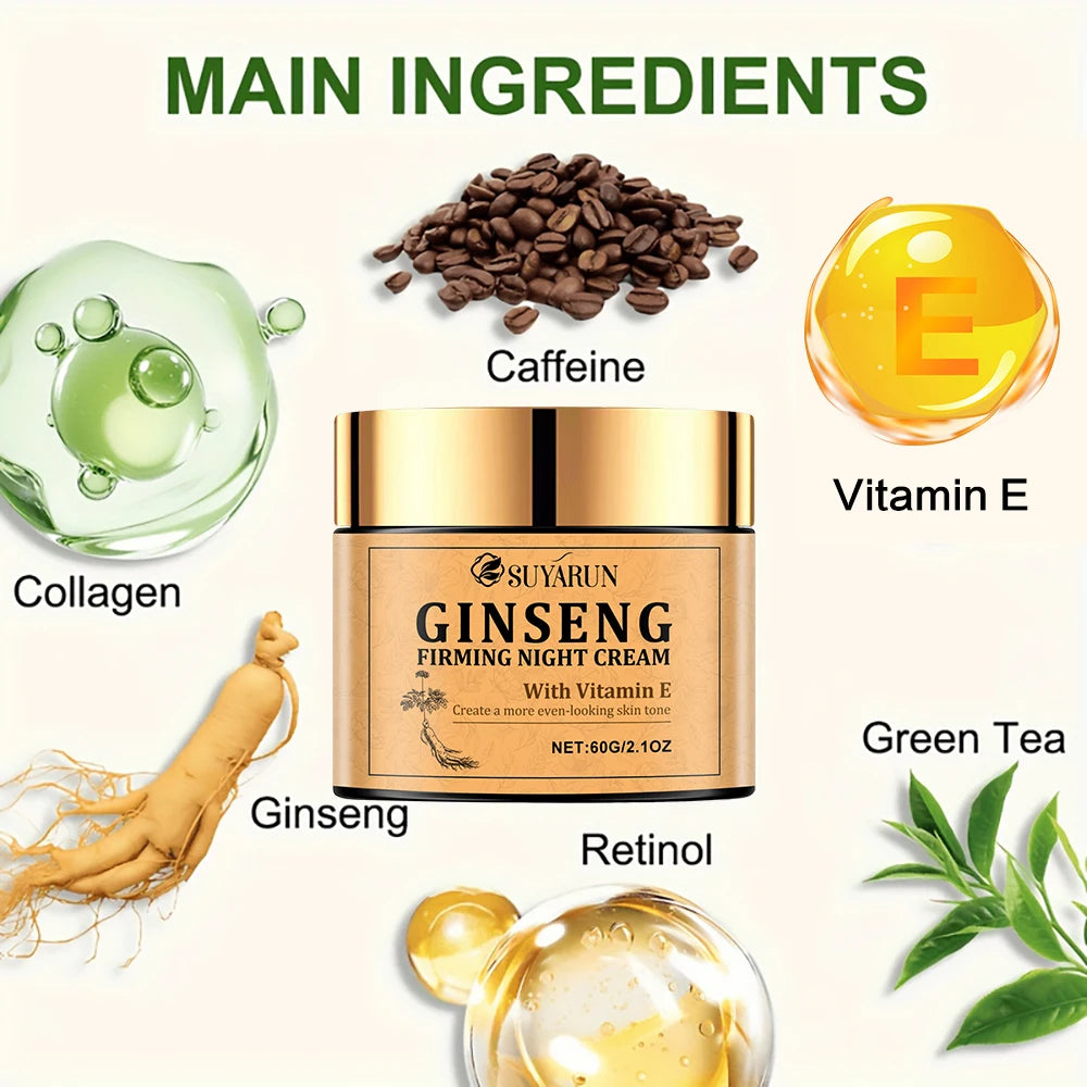 Ginseng Firming Night Cream - Moisturizing Anti-Aging Skin Care 50ml