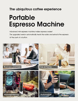 Portable Espresso Coffee Maker 3-in-1 for Car & Home Camping Travel