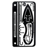Outdoor Stainless Steel Survival Tool Card for Fishing & Camping