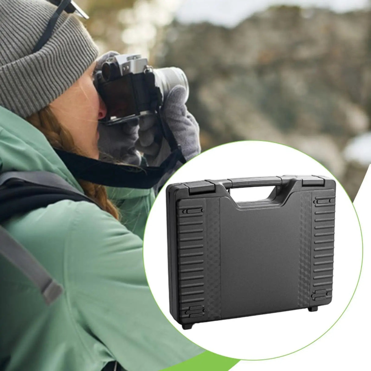 Tool Storage Box Organizer Portable Large Capacity for Home Camping Outdoor