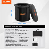 Portable Ice Bath Tub for Cold Water Therapy, Inflatable Plunge Pool
