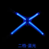 Color Changing LED Light Pet Collar with 8 Gears - Explosion-Proof Traction