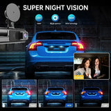 1080P Dash Cam WiFi Front & Rear Camera with Night Vision for Cars