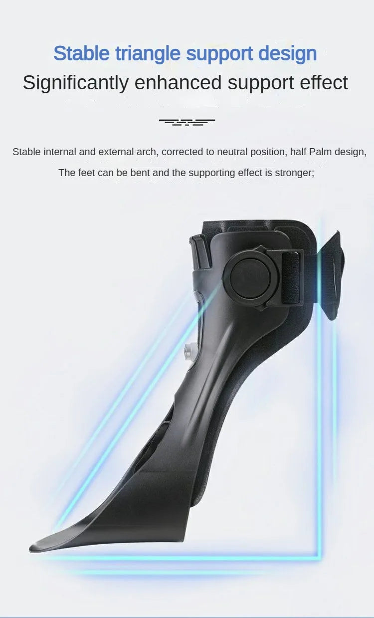 Drop Foot Brace AFO Ankle Support Adjustable Buckle for Stroke Recovery