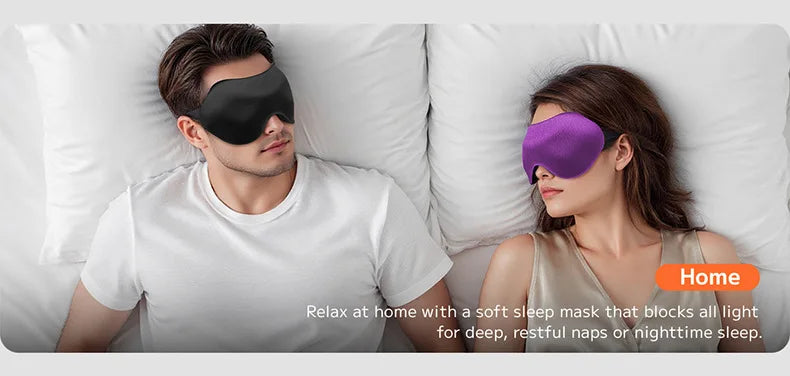 3D Adjustable Sleep Mask for Men and Women, Light Blocking Eye Mask