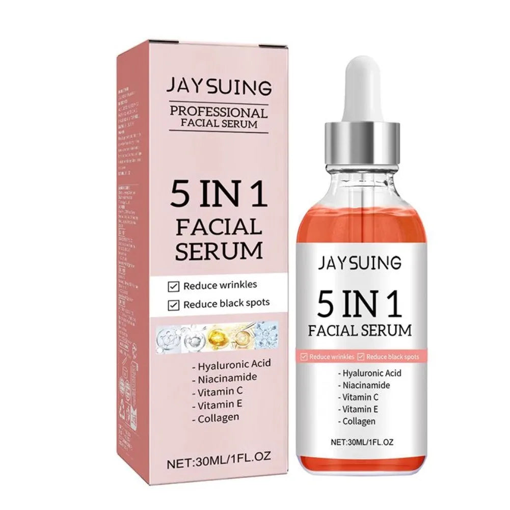 5-in-1 Facial Serum with Vitamin C and Hyaluronic Acid, 30ml