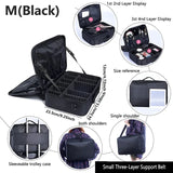 Professional Makeup Case Large Capacity Cosmetic Organizer for Travel