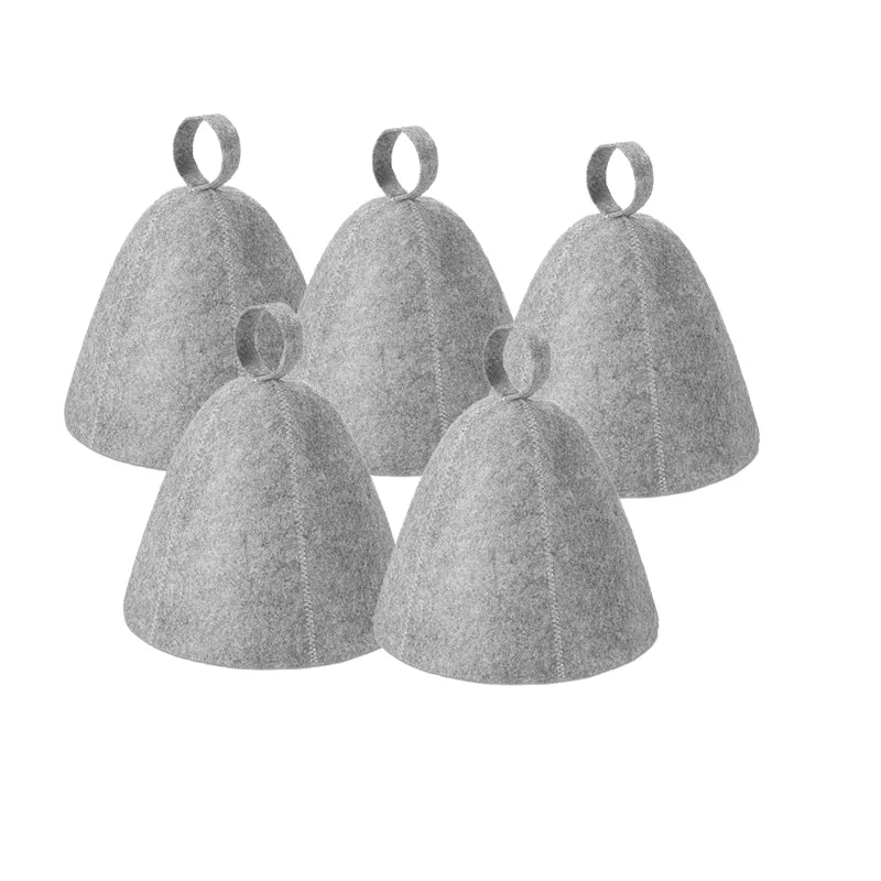 Sauna Cap for Men & Women | Felt Steam Room Hat | Home Sauna Accessory