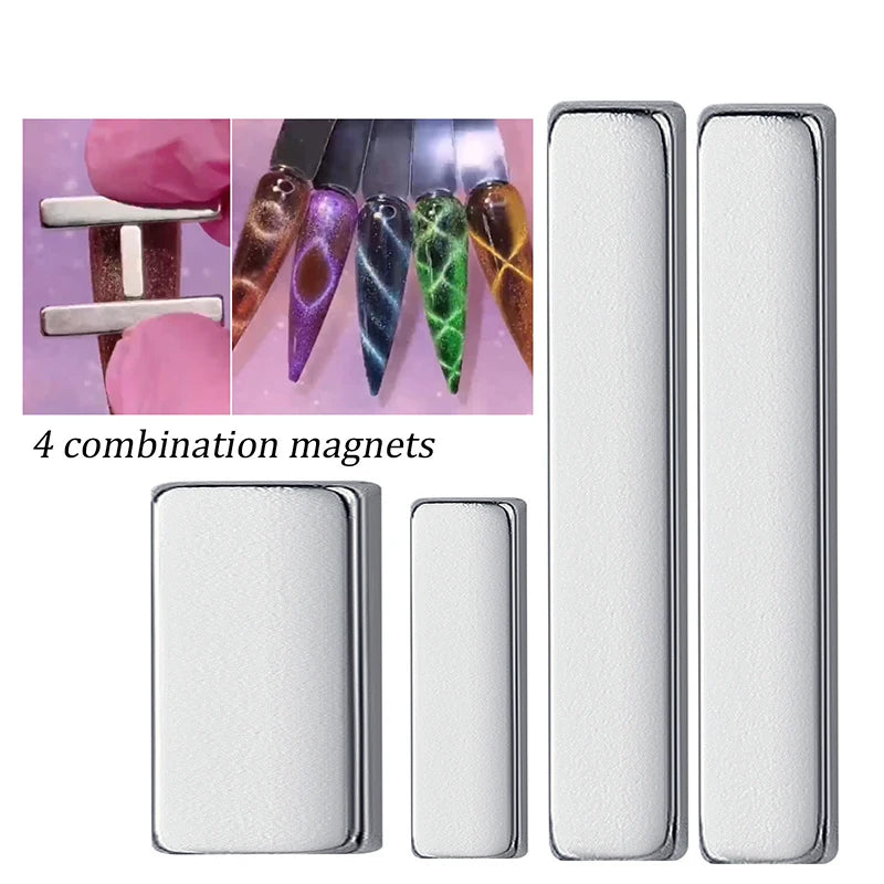 Magnetic Nail Art Tool 6-in-1 for Glitter Effect Manicure Design