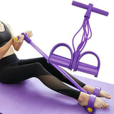6-Tube Resistance Bands Set for Fitness, Yoga, Gym Exercises