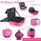 Professional Makeup Case Large Capacity Cosmetic Organizer for Travel