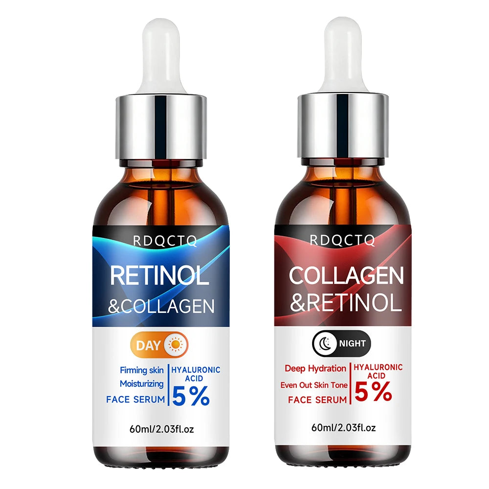 Retinol Collagen Serum 2-Pack | 5% Retinol Hyaluronic Acid | Firming Essence