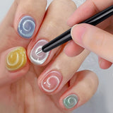 Cat Eye Magnet Set 9pcs for Nails - Heart Shaped Rabbit Design DIY Tool