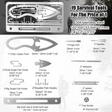 Outdoor Stainless Steel Survival Tool Card for Fishing & Camping