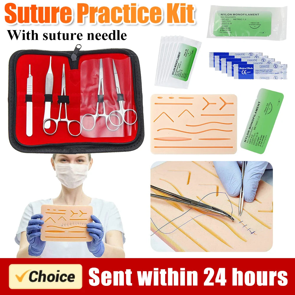 Suture Practice Kit for Medical Students - 1-4 Set Surgical Training Tools