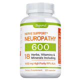 Neuropathy Support Supplement 600mg - Nervous System & Brain Function Aid