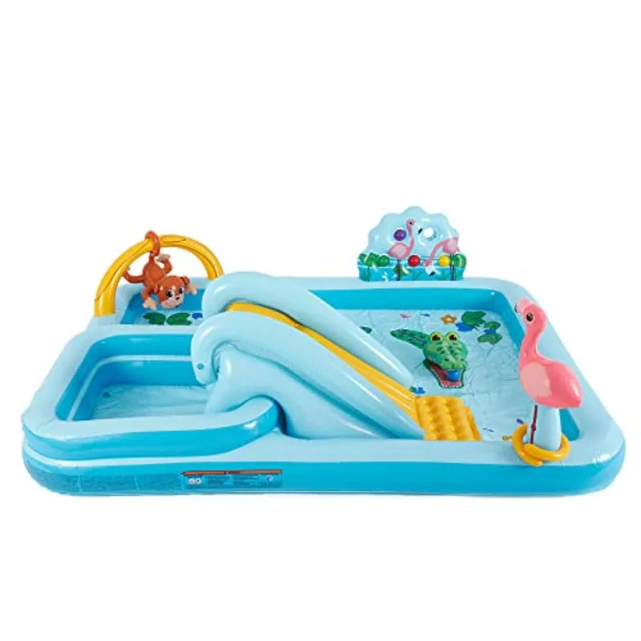 Inflatable Jungle Adventure Water Slide for Kids, 96 x 78 x 28 Inches