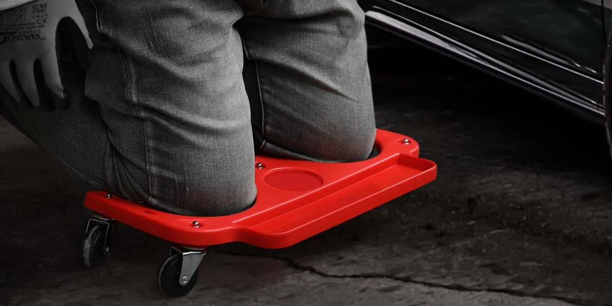 Rolling Knee Creeper Pad with 5 Swivel Casters, 200 LB Capacity