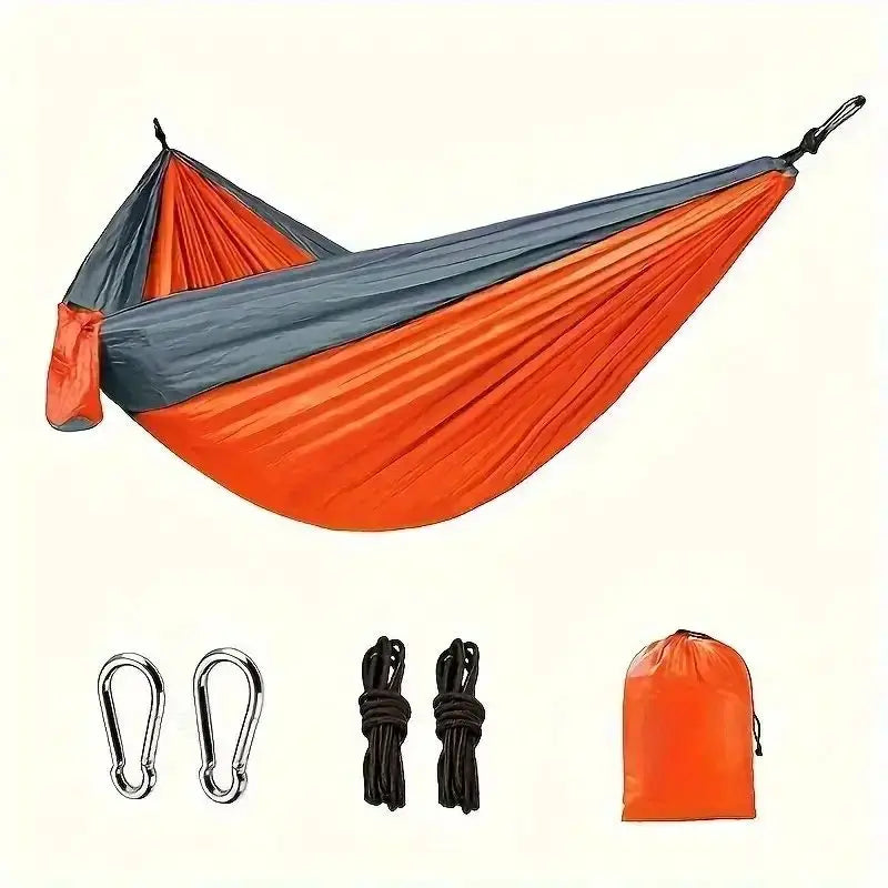Portable Double Camping Hammock - Anti-Rollover for Outdoor Use