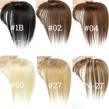 Human Hair Toppers for Women, 5x9cm Clip-in Hairpieces for Volume