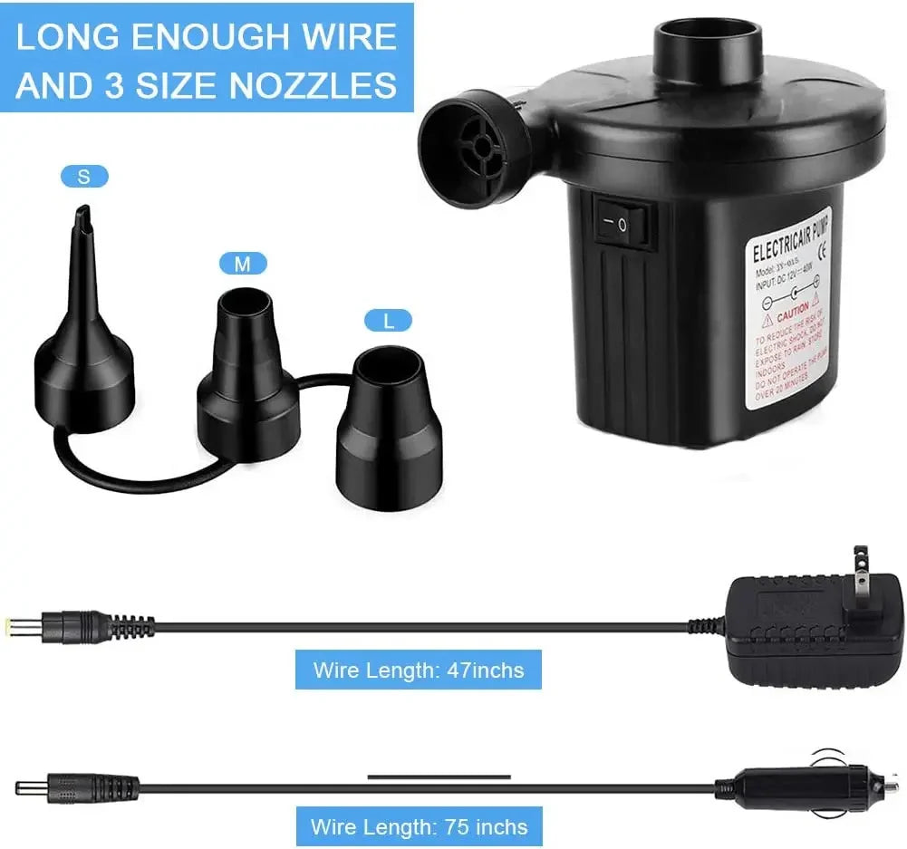 Portable Electric Air Pump for Camping and Inflatable Products