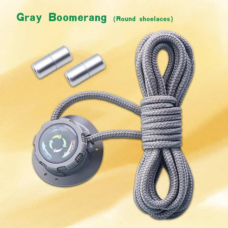 Automatic Flat No Tie Shoelaces with Swivel Buckle for Sneakers Adults Kids