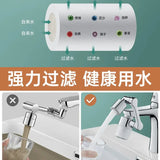 Metal Faucet Extender with Filter and 2 Modes, Swivel Sprayer Head