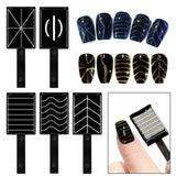 Nail Art Magnetic Stick Wand Pen Set for 3D Gel Painting - 4 Tools