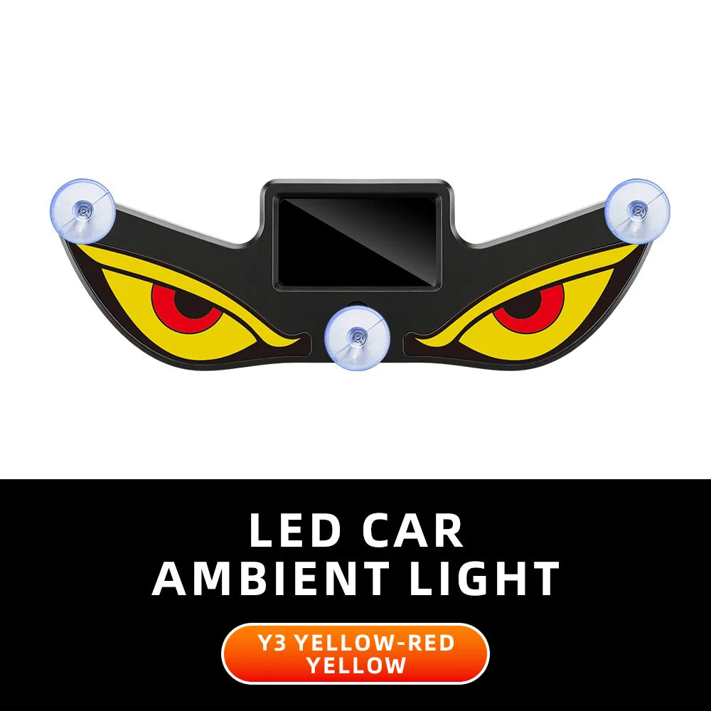 Solar Powered Neon Light LED Car Ambient Lamp USB Rechargeable Cool Effect