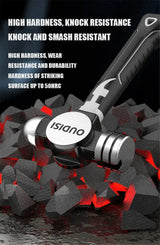 Heavy Duty Octagonal Hammer, High Carbon Steel, Magnetic Nail Tool