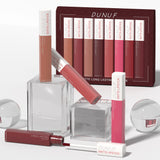 8pc Lip Gloss Set Matte Waterproof Highly Pigmented Nude Red Makeup