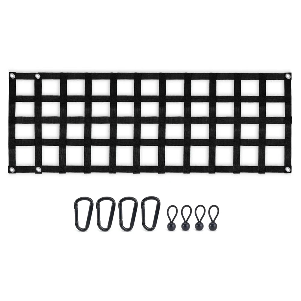 Heavy Duty Tailgate Cargo Net 60"x18" for Truck, SUV, Van, Motorcycle