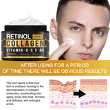Men's Retinol Collagen Face Cream - Moisturizing, Hydrating, Anti-Aging