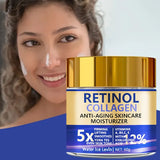 Retinol Collagen Face Cream 60g Anti-Aging Moisturizer with Hyaluronic Acid