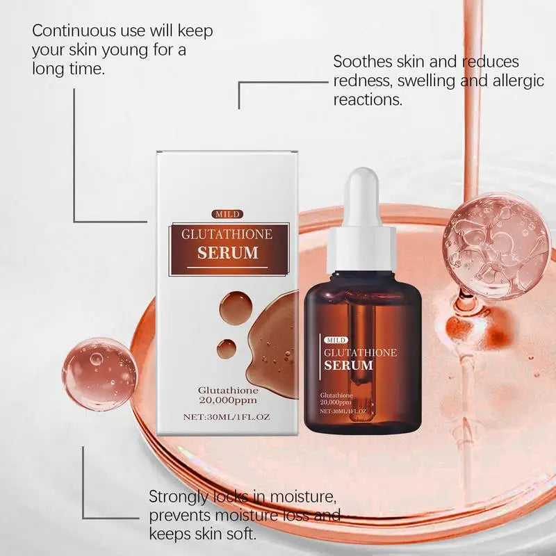 Glutathione Serum 30ml for Dark Spots, Fine Lines & Skin Rejuvenation