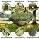 Ultralight 2-In-1 Camping Hammock with Mosquito Net, 1.6lbs